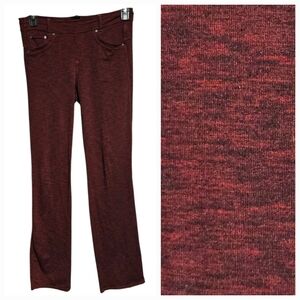KUHL Mova Women’s Straight Leg Pants Red Heather Trekking Travel Pull-On Legging